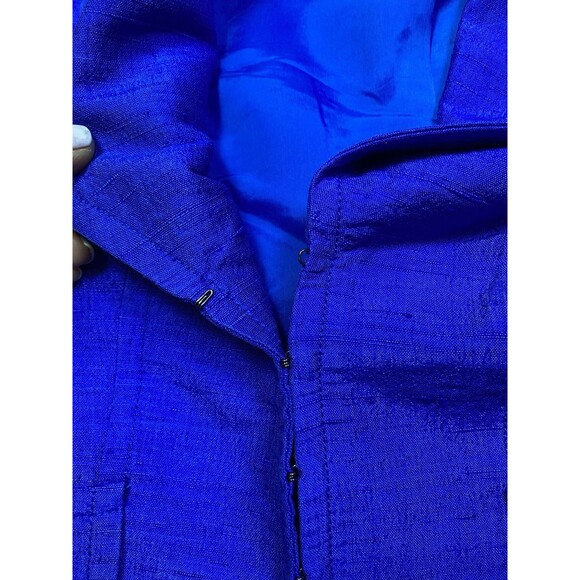 Womens Doncaster Signature Blazer - 100%  Dupioni Silk - Size 2 - Picture 14 of 16